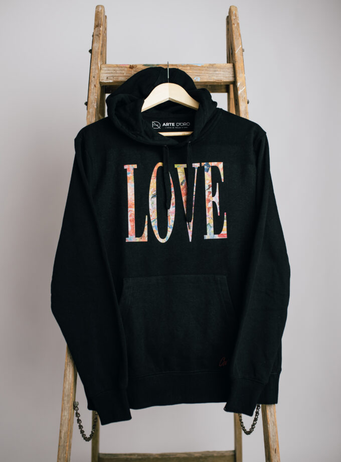 Love Férfi kapucnis pulóver