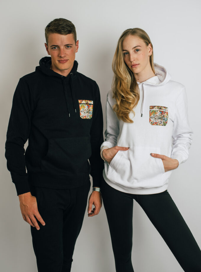 Szabályszerűségek-véletlenek Férni kapucnis pulóver