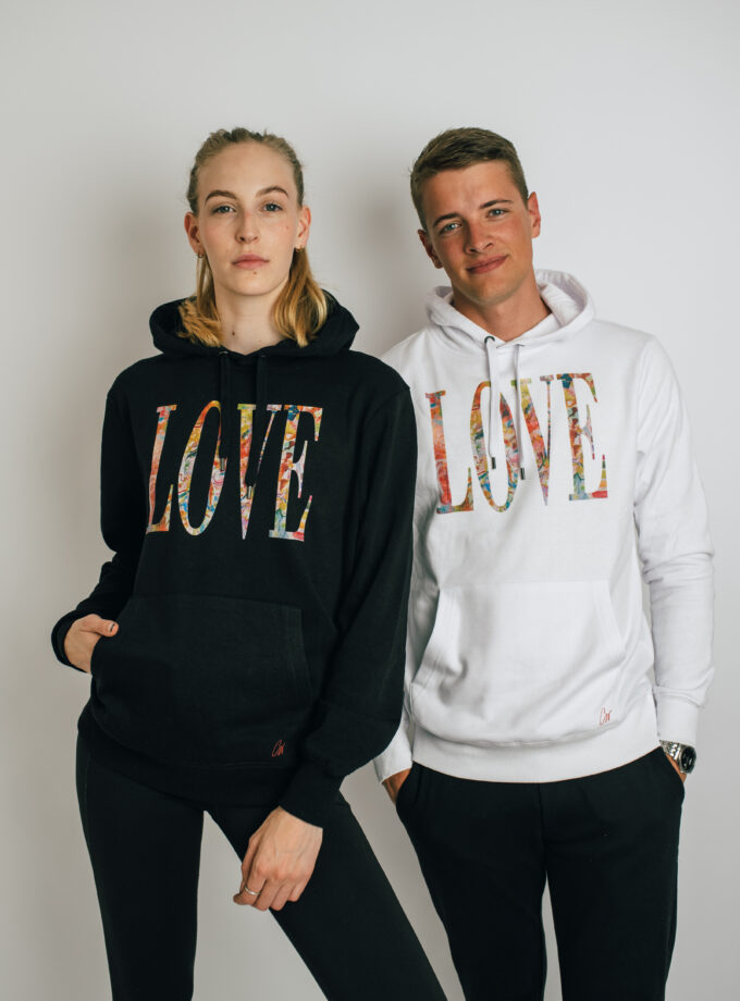 Love Férfi kapucnis pulóver