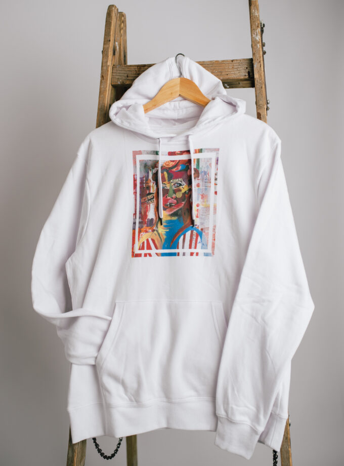 CSR portrait Férfi kapucnis pulóver