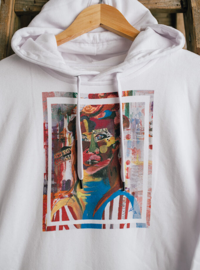 CSR portrait Férfi kapucnis pulóver