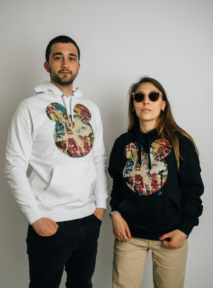 Touch me or teach me Férfi kapucnis pulóver