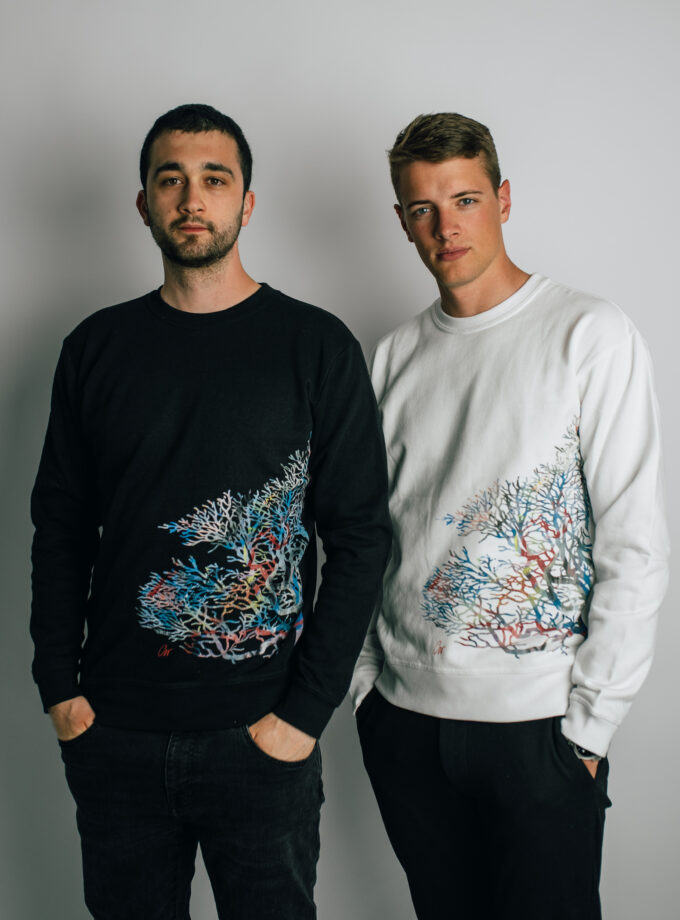 Láthatóan láthatatlan korallzátony Férfi pulóver