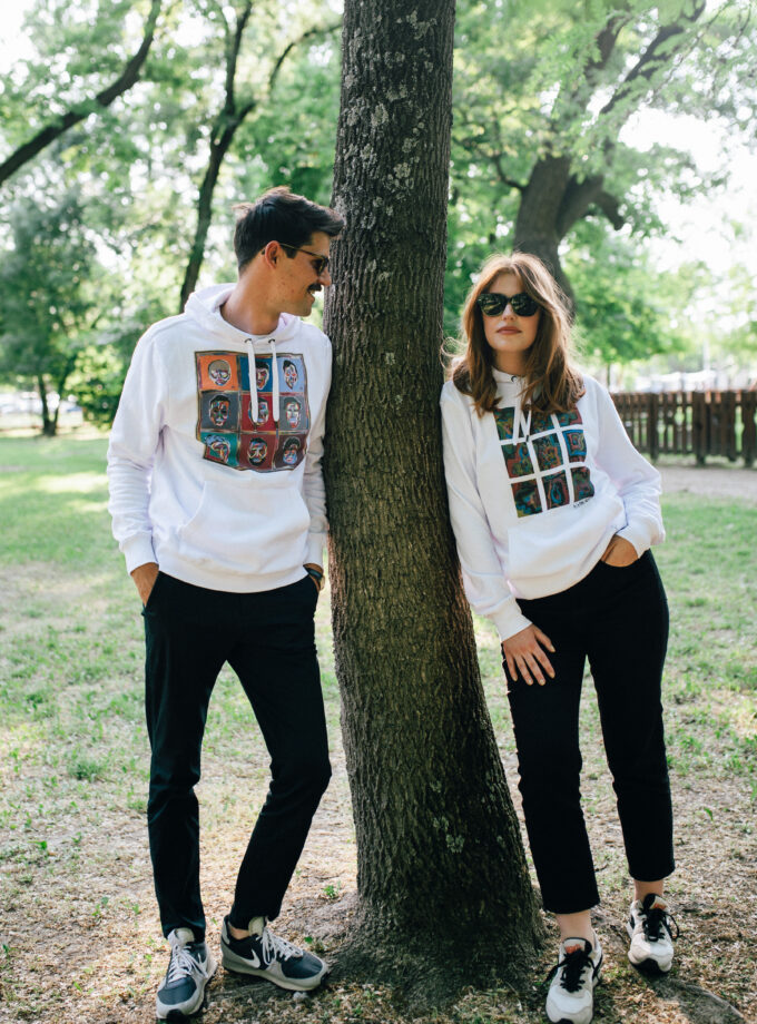 Péntek Máté Férfi kapucnis pulóver